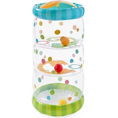 Haba, Tapis d'éveil + arche d'activité, Rouleau de jeu pour bébés « Confettis et amis » - Publicité Haba, Tapis d'éveil + arche d'activité, Rouleau de jeu pour bébés « Confettis et amis » - Publicité