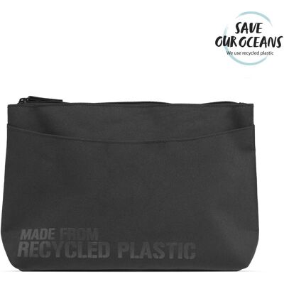 Cimi Studio - Sac de toilette Studio pour homme 100% plastique recyclé - Noir, Trousse de toilette, Noir - Publicité Cimi Studio - Sac de toilette Studio pour homme 100% plastique recyclé - Noir, Trousse de toilette, Noir - Publicité