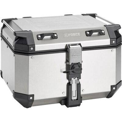 Kappa, Bagage moto, TOPCASE K-Force 48 L MONOKEY en aluminium argenté (48 l) - Publicité Kappa, Bagage moto, TOPCASE K-Force 48 L MONOKEY en aluminium argenté (48 l) - Publicité
