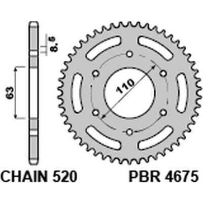 Pbr, Moto : accessoires, PIGNON ARRIÈRE 4675 44 C45 KTM 125/200 DUKE '14-18, 390 DUKE/RC '13-18 (JTR890.44) (CHAÎNE 520) - Publicité Pbr, Moto : accessoires, PIGNON ARRIÈRE 4675 44 C45 KTM 125/200 DUKE '14-18, 390 DUKE/RC '13-18 (JTR890.44) (CHAÎNE 520) - Publicité
