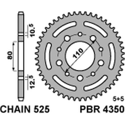 Pbr, Moto : accessoires, PROMOTION : PIGNON ARRIÈRE 4350 43 C45 POUR HONDA CB 500 (1994-2003), CB 750 (1991-2003) ET VT 600 - Publicité Pbr, Moto : accessoires, PROMOTION : PIGNON ARRIÈRE 4350 43 C45 POUR HONDA CB 500 (1994-2003), CB 750 (1991-2003) ET VT 600 - Publicité