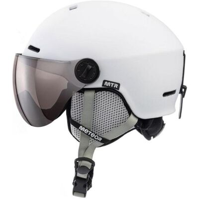 Meteor - MTR - White - Ski Helmet - Publicité Meteor - MTR - White - Ski Helmet - Publicité