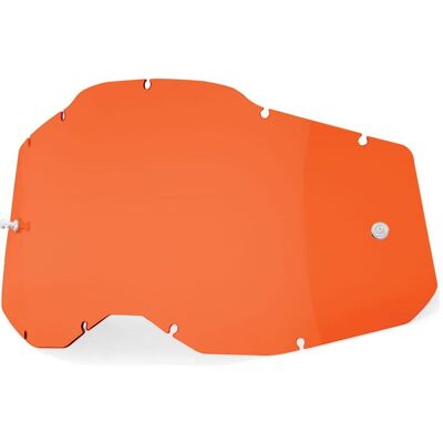 Lentille de remplacement 100% Racecraft II/Accuri II/Strata II - Orange - Publicité Lentille de remplacement 100% Racecraft II/Accuri II/Strata II - Orange - Publicité