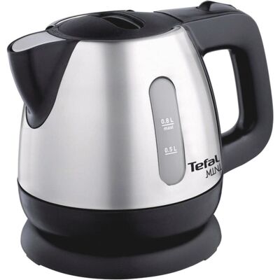 Tefal Mini Inox, Bouilloire électrique, Argent, Noir - Publicité Tefal Mini Inox, Bouilloire électrique, Argent, Noir - Publicité