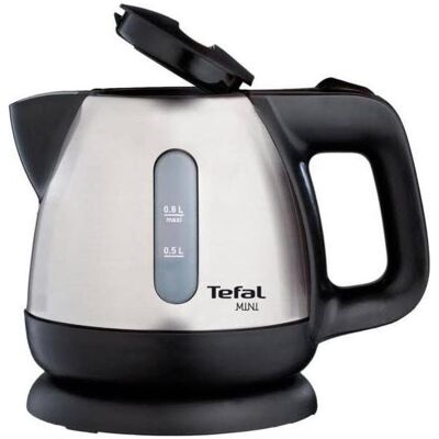 Tefal Mini Inox, Bouilloire électrique, Argent, Noir - Publicité Tefal Mini Inox, Bouilloire électrique, Argent, Noir - Publicité
