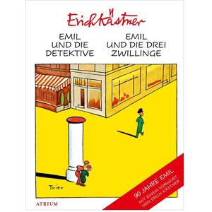 Atrium Emil und die Detektive & Emil und die drei Zwillinge, Livres audio de Erich Kästner - Publicité Atrium Emil und die Detektive & Emil und die drei Zwillinge, Livres audio de Erich Kästner - Publicité