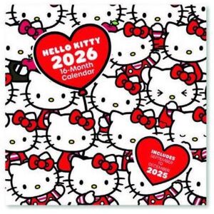 Pyramid Calendrier + agenda, Hello Kitty Square Calendar 2026 30x30 (30 x 30 cm) - Publicité Pyramid Calendrier + agenda, Hello Kitty Square Calendar 2026 30x30 (30 x 30 cm) - Publicité