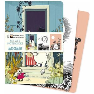 Browntrout Verlag, Cahier + bloc-notes, Moomin Set of 3 Standard Notebooks (A5, À rayures, Blanc, Couverture rigide) - Publicité Browntrout Verlag, Cahier + bloc-notes, Moomin Set of 3 Standard Notebooks (A5, À rayures, Blanc, Couverture rigide) - Publicité
