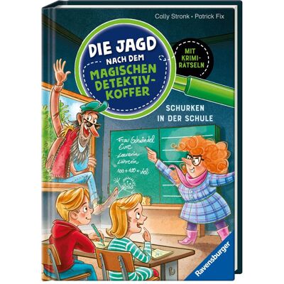 Ravensburger Die Jagd nach dem magischen Detektivkoffer, Band 6: Schurken in der Schule, Livre pour enfants de Cally Stronk, Patrick Fix - Publicité Ravensburger Die Jagd nach dem magischen Detektivkoffer, Band 6: Schurken in der Schule, Livre pour enfants de Cally Stronk, Patrick Fix - Publicité