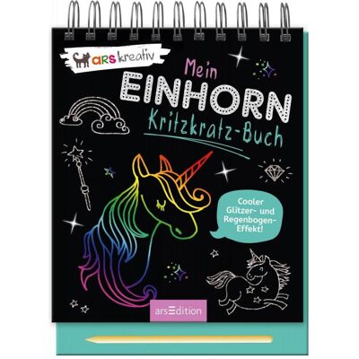 Ars Edition Mein Einhorn-Kritzkratz-Buch - Publicité Ars Edition Mein Einhorn-Kritzkratz-Buch - Publicité