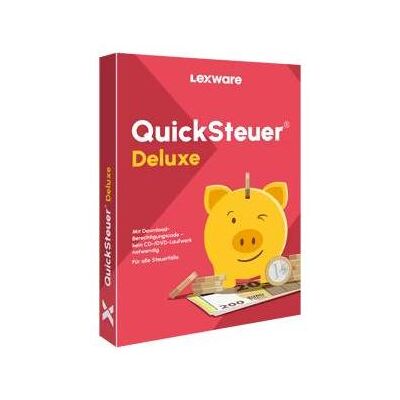 Lexware QuickSteuer Deluxe 2026 Box pour Windows - Publicité Lexware QuickSteuer Deluxe 2026 Box pour Windows - Publicité