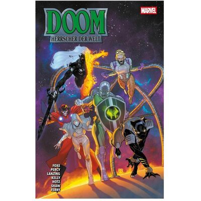 Panini Doom: Herrscher der Welt Sonderband, Fiction de KyleHotz, SteveFoxe - Publicité Panini Doom: Herrscher der Welt Sonderband, Fiction de KyleHotz, SteveFoxe - Publicité