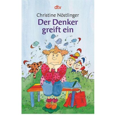 DTV Der Denker greift ein, Livre pour enfants de Christine Nöstlinger - Publicité DTV Der Denker greift ein, Livre pour enfants de Christine Nöstlinger - Publicité