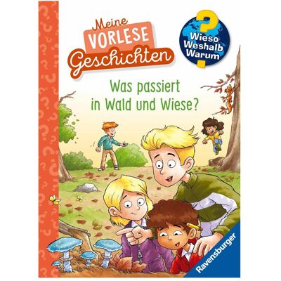 Ravensburger Wieso? Weshalb? Warum? Meine Vorlesegeschichten, Band 2: Was passiert in Wald und Wiese?, Livre pour enfants de Dominik Rupp, Anna Pooch - Publicité Ravensburger Wieso? Weshalb? Warum? Meine Vorlesegeschichten, Band 2: Was passiert in Wald und Wiese?, Livre pour enfants de Dominik Rupp, Anna Pooch - Publicité