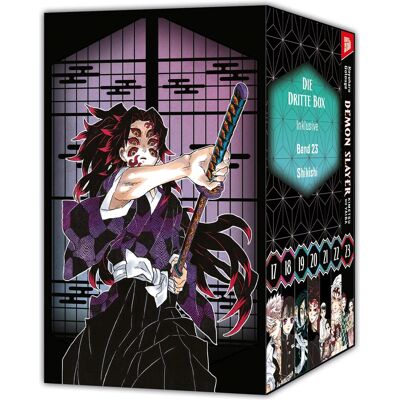 Manga Cult Demon Slayer - Kimetsu no Yaiba - 23 mit Schuber, Fiction de Koyoharu Gotouge - Publicité Manga Cult Demon Slayer - Kimetsu no Yaiba - 23 mit Schuber, Fiction de Koyoharu Gotouge - Publicité