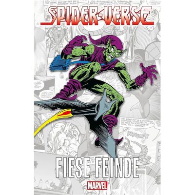 Panini Spider-Verse - Fiese Feinde, Fiction de Brian Michael Bendis, Steve Ditko, Stan Lee, Mark Bagley, Bill Jemas - Publicité Panini Spider-Verse - Fiese Feinde, Fiction de Brian Michael Bendis, Steve Ditko, Stan Lee, Mark Bagley, Bill Jemas - Publicité