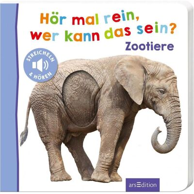 Ars Edition Hör mal rein, wer kann das sein? - Zootiere, Livre pour enfants - Publicité Ars Edition Hör mal rein, wer kann das sein? - Zootiere, Livre pour enfants - Publicité