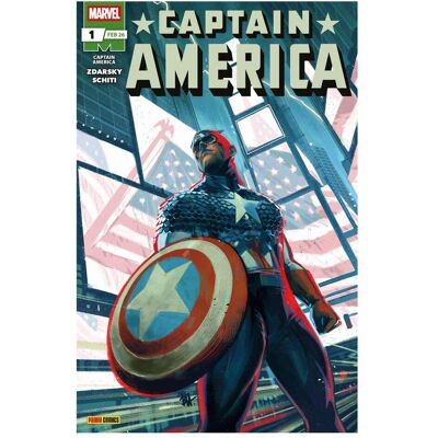 Panini Captain America (2. Serie), Fiction de Chip Zdarsky, Valerio Schiti, Robert Syska - Publicité Panini Captain America (2. Serie), Fiction de Chip Zdarsky, Valerio Schiti, Robert Syska - Publicité