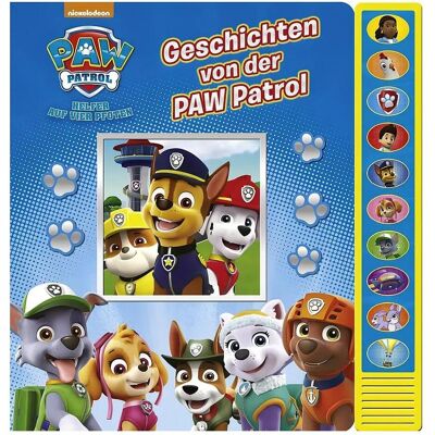 Vorlese-Pappbilderbuch mit Sound, PAW Patrol, Geschichten von der PAW Patrol, Livre pour enfants de Phoenix International Publications Germany GmbH - Publicité Vorlese-Pappbilderbuch mit Sound, PAW Patrol, Geschichten von der PAW Patrol, Livre pour enfants de Phoenix International Publications Germany GmbH - Publicité
