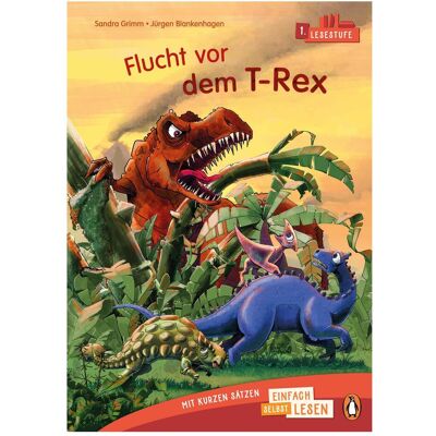 Penguin Random House JUNIOR – Einfach selbst lesen: Flucht vor dem T-Rex (Lesestufe 1), Livre pour enfants de Sandra Grimm - Publicité Penguin Random House JUNIOR – Einfach selbst lesen: Flucht vor dem T-Rex (Lesestufe 1), Livre pour enfants de Sandra Grimm - Publicité