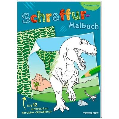Tessloff Livre de coloriage de hachures. Dinosaures - Publicité Tessloff Livre de coloriage de hachures. Dinosaures - Publicité