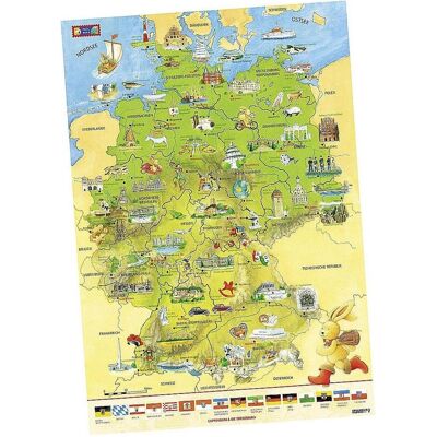 Coppenrath Carte d'Allemagne Felix, Carte géographique - Publicité Coppenrath Carte d'Allemagne Felix, Carte géographique - Publicité