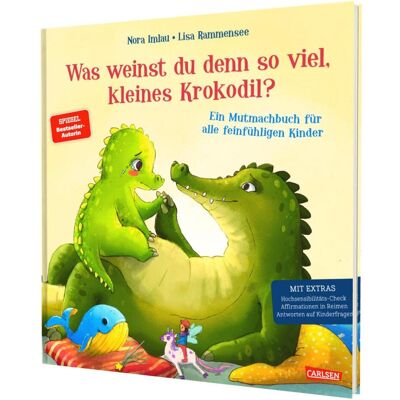 Carlsen Was weinst du denn so viel, kleines Krokodil, Livre pour enfants de Lisa Rammensee, Nora Imlau - Publicité Carlsen Was weinst du denn so viel, kleines Krokodil, Livre pour enfants de Lisa Rammensee, Nora Imlau - Publicité