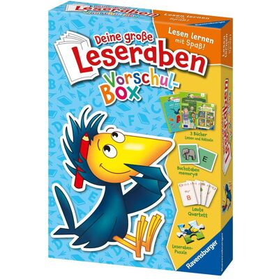 Ravensburger Deine grosse Leseraben Vorschul-Box, Manuels scolaires - Publicité Ravensburger Deine grosse Leseraben Vorschul-Box, Manuels scolaires - Publicité