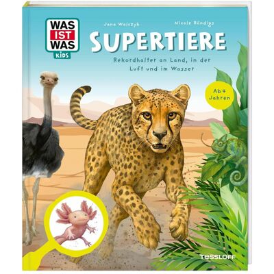 Tessloff WAS IST WAS Kids Supertiere. Rekordhalter an Land, in der Luft und im Wasser, Livre pour enfants de Jana Walczyk, Nicole Röndigs - Publicité Tessloff WAS IST WAS Kids Supertiere. Rekordhalter an Land, in der Luft und im Wasser, Livre pour enfants de Jana Walczyk, Nicole Röndigs - Publicité