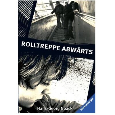 Ravensburger Rolltreppe abwärts, Livre pour enfants de Hans-Georg Noack - Publicité Ravensburger Rolltreppe abwärts, Livre pour enfants de Hans-Georg Noack - Publicité