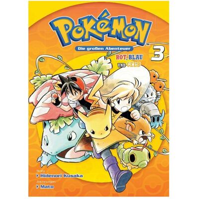 Panini Pokémon - Die grossen Abenteuer: Rot, Blau und Gelb 03, Fiction de Mato, Hidenori Kusaka, Gyo Araiwa - Publicité Panini Pokémon - Die grossen Abenteuer: Rot, Blau und Gelb 03, Fiction de Mato, Hidenori Kusaka, Gyo Araiwa - Publicité