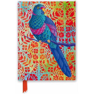 Browntrout Verlag, Cahier + bloc-notes, Jane Tattersfield : Blue Parrot (Foiled Journal) (A5, À rayures, Couverture rigide) - Publicité Browntrout Verlag, Cahier + bloc-notes, Jane Tattersfield : Blue Parrot (Foiled Journal) (A5, À rayures, Couverture rigide) - Publicité