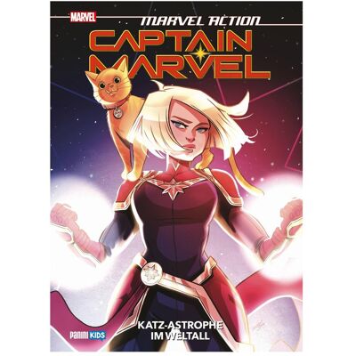 Panini Marvel Action: Captain Marvel, Fiction de Caroline Hidalgo, Sweeney Boo, Sam Maggs - Publicité Panini Marvel Action: Captain Marvel, Fiction de Caroline Hidalgo, Sweeney Boo, Sam Maggs - Publicité