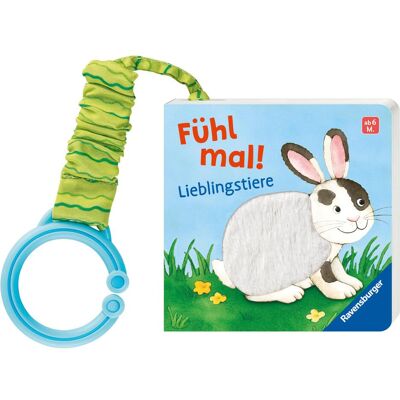 Ravensburger, Livres pour bébé, Mein erstes Buggybuch: Fühl mal! Lieblingstiere (Allemand) - Publicité Ravensburger, Livres pour bébé, Mein erstes Buggybuch: Fühl mal! Lieblingstiere (Allemand) - Publicité