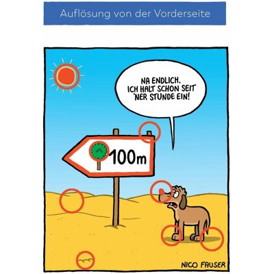 Bassermann Trouver l'erreur 2 - Casse-tête de recherche d'images avec dessins animés (Allemand) - Publicité Bassermann Trouver l'erreur 2 - Casse-tête de recherche d'images avec dessins animés (Allemand) - Publicité