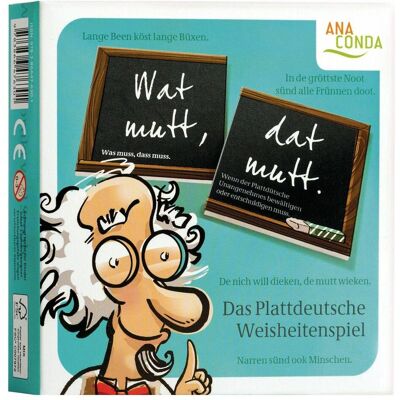 Anaconda Wat mutt, dat mutt - Le jeu de la sagesse en bas allemand (Allemand) - Publicité Anaconda Wat mutt, dat mutt - Le jeu de la sagesse en bas allemand (Allemand) - Publicité