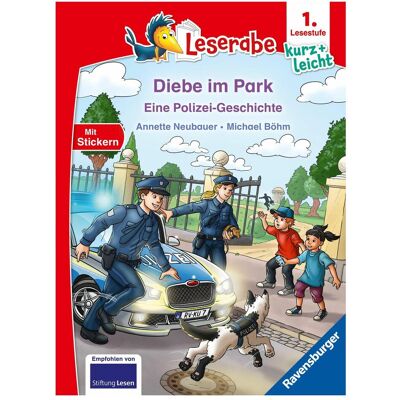 Ravensburger Leserabe 1. Lesestufe Kurz und leicht - Diebe im Park - Eine Polizei-Geschichte, Manuels scolaires de Annette nouveau fermier - Publicité Ravensburger Leserabe 1. Lesestufe Kurz und leicht - Diebe im Park - Eine Polizei-Geschichte, Manuels scolaires de Annette nouveau fermier - Publicité