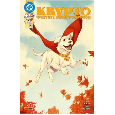 Panini Krypto - Der letzte Hund vom Krypton, Fiction de Caroline Hida, Mike Norton, Ryan North - Publicité Panini Krypto - Der letzte Hund vom Krypton, Fiction de Caroline Hida, Mike Norton, Ryan North - Publicité
