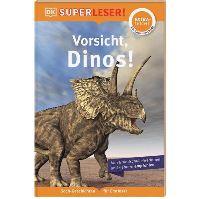 Dorling Kindersley SUPERLESER! Vorsicht, Dinos!, Livre pour enfants de Simone Heller - Publicité Dorling Kindersley SUPERLESER! Vorsicht, Dinos!, Livre pour enfants de Simone Heller - Publicité