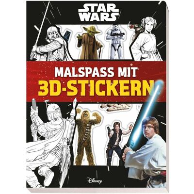 Panini Star Wars: Malspass mit 3D-Stickern - Publicité Panini Star Wars: Malspass mit 3D-Stickern - Publicité