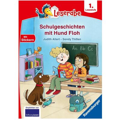 Ravensburger Leserabe 1. Lesestufe - Schulgeschichten mit Hund Floh, Manuels scolaires de Judith Allert, Sandy Thissen - Publicité Ravensburger Leserabe 1. Lesestufe - Schulgeschichten mit Hund Floh, Manuels scolaires de Judith Allert, Sandy Thissen - Publicité