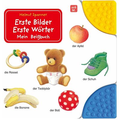 Ravensburger, Livres pour bébé, Erste Bilder - Erste Wörter: Mein Beissbuch (Allemand) - Publicité Ravensburger, Livres pour bébé, Erste Bilder - Erste Wörter: Mein Beissbuch (Allemand) - Publicité