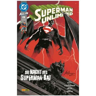 Panini Superman Unlimited, Fiction de Rafael Albuquerque, Dan Slott, Mike Norton, Lucas Meyer - Publicité Panini Superman Unlimited, Fiction de Rafael Albuquerque, Dan Slott, Mike Norton, Lucas Meyer - Publicité