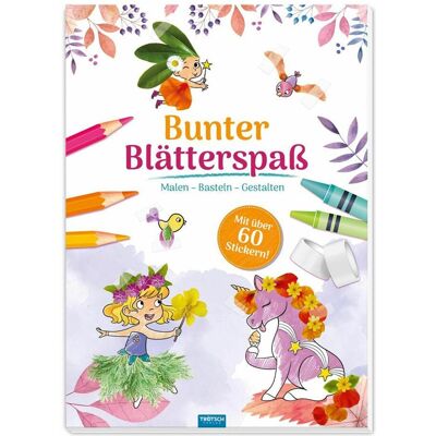 Trötsch Livre de coloriage Bunter Blätterspass Feen Malen Basteln gestalten - Publicité Trötsch Livre de coloriage Bunter Blätterspass Feen Malen Basteln gestalten - Publicité