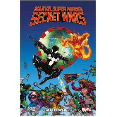 Panini Marvel Super Heroes: Secret Wars - Battleworld, Fiction de Pat Olliffe, Tom DeFalco, Bernd Kronsbein - Publicité Panini Marvel Super Heroes: Secret Wars - Battleworld, Fiction de Pat Olliffe, Tom DeFalco, Bernd Kronsbein - Publicité