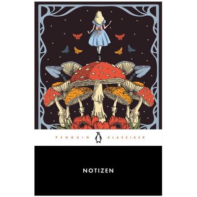 Penguin, Cahier + bloc-notes, Notizen. Klassiker Notizbuch - Alice i... (A6, Blanc, Couverture souple) - Publicité Penguin, Cahier + bloc-notes, Notizen. Klassiker Notizbuch - Alice i... (A6, Blanc, Couverture souple) - Publicité