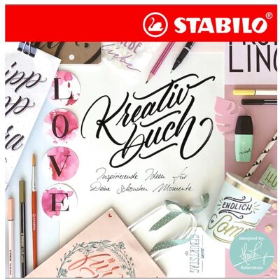 STABILO, Écriture + dessin, Buch Kreativbuch Inspirierende Ideen - Publicité STABILO, Écriture + dessin, Buch Kreativbuch Inspirierende Ideen - Publicité
