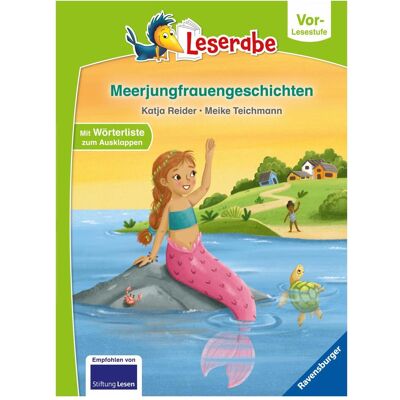 Ravensburger Meerjungfrauengeschichten - Leserabe ab Vorschule - Erstlesebuch für Kinder ab 5 Jahren, Livre pour enfants de L'homme de l'étang de Meike, Katja Reider - Publicité Ravensburger Meerjungfrauengeschichten - Leserabe ab Vorschule - Erstlesebuch für Kinder ab 5 Jahren, Livre pour enfants de L'homme de l'étang de Meike, Katja Reider - Publicité