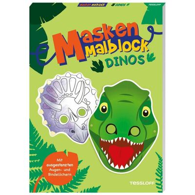 Tessloff Masken-Malblock. Dinos - Publicité Tessloff Masken-Malblock. Dinos - Publicité