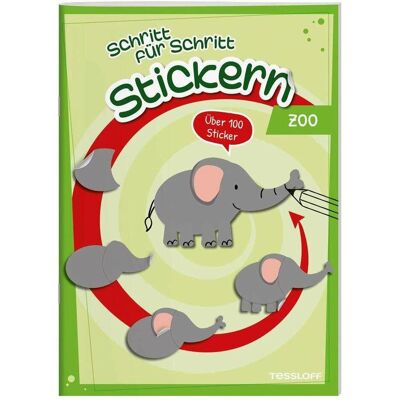 Tessloff, Autocollants, Stickers étape par étape. Zoo (100 Autocollants) - Publicité Tessloff, Autocollants, Stickers étape par étape. Zoo (100 Autocollants) - Publicité
